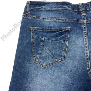 DEAR JOHN | Horizon Jean Shorts Med/Dk Wash Whiskers‎ Women’s Denim 30